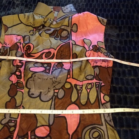 vintage 50s handmade sleeveless cheong sam shift dress EUC - Picture 8 of 11